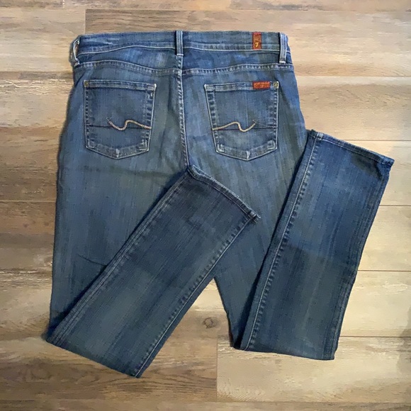 7 for All Mankind Straight Leg Jeans - Picture 4 of 7